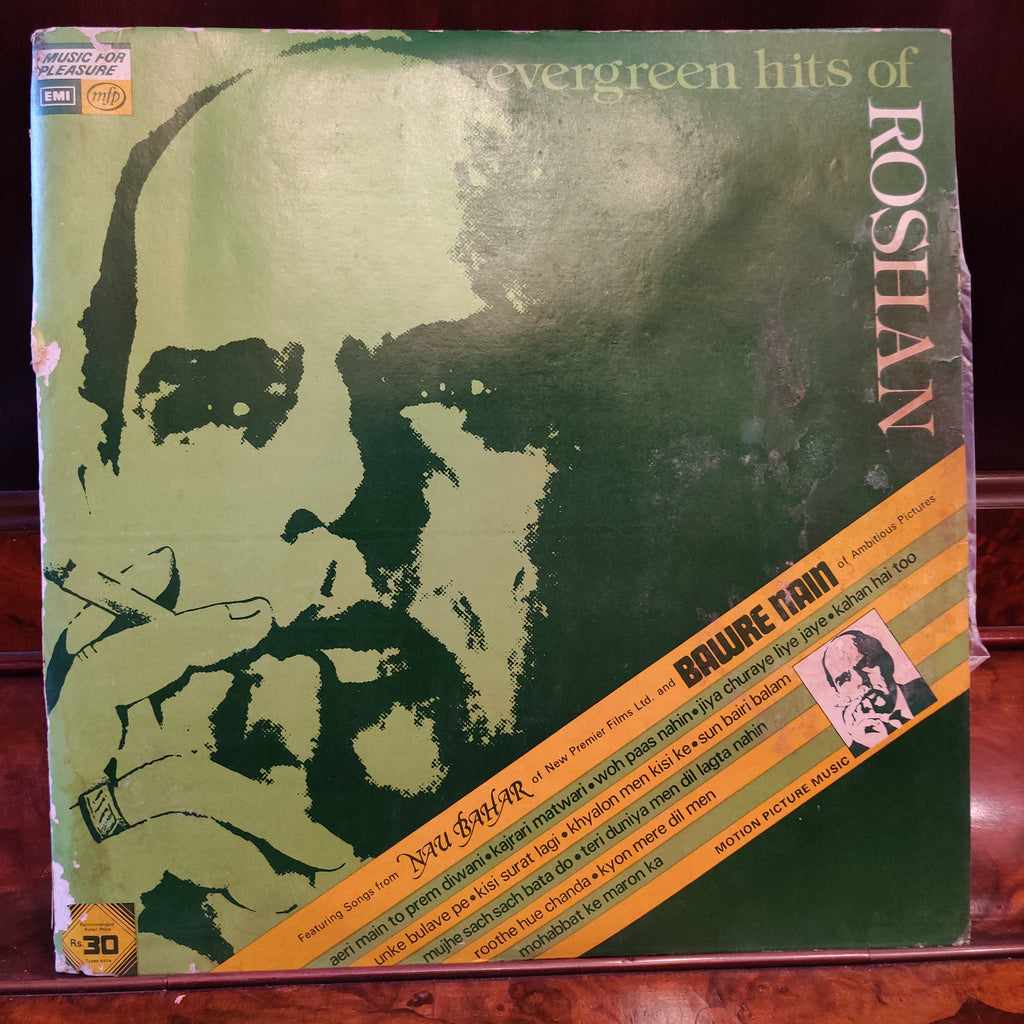 Roshan – Roshan Evergreen Hits - Nau Bahar & Bawre Nain (Used Vinyl - VG) MT