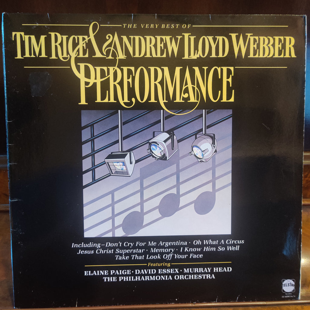 Tim Rice & Andrew Lloyd Webber - Various – Performance - The Very Best Of Tim Rice & Andrew Lloyd Webber (Used Vinyl - VG+) TRC