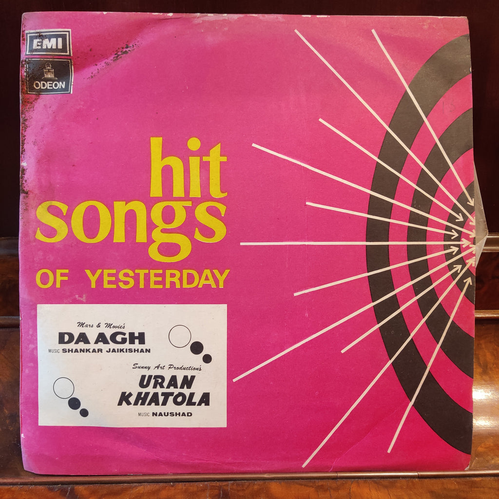 Shankar Jaikishan / Naushad – Hit Songs Of Yesterday - Daagh / Uran Khatola (Used Vinyl - VG) MT