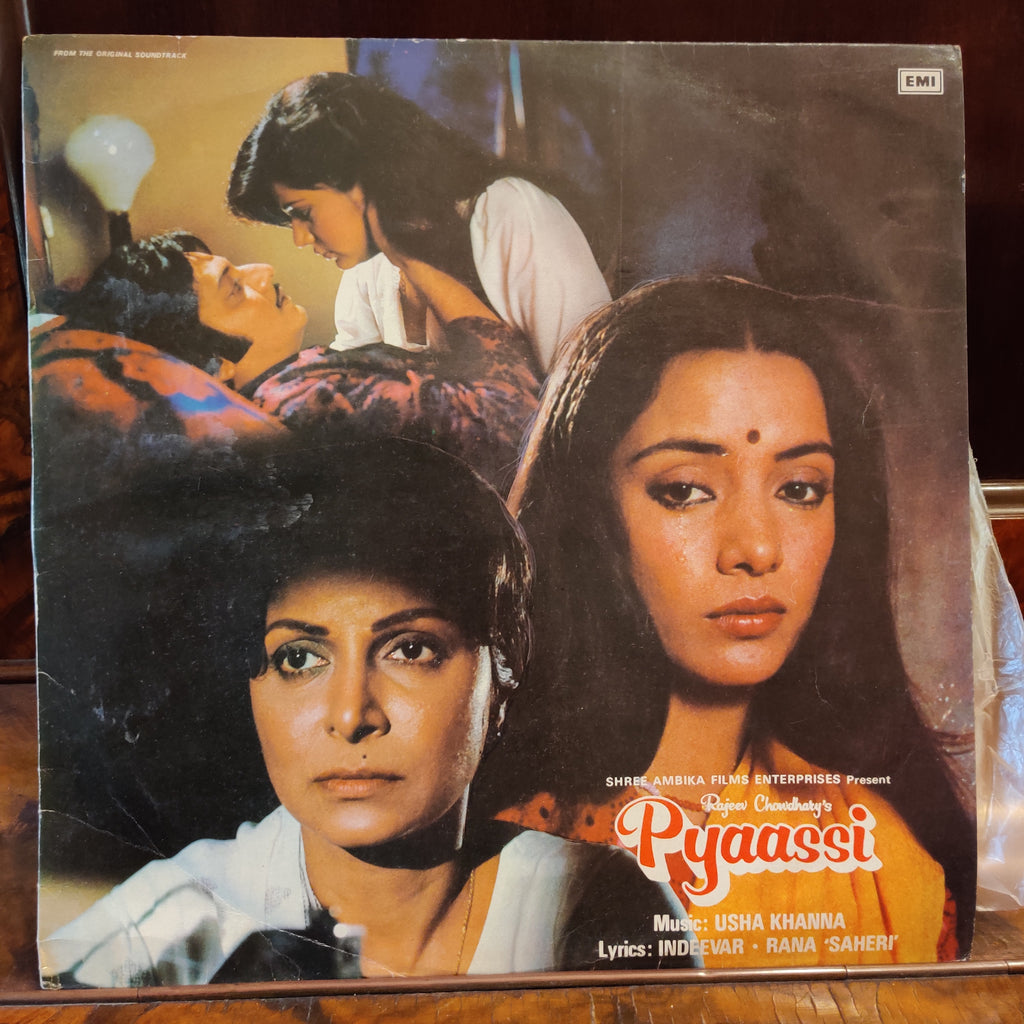 Usha Khanna, Indeevar & Rana 'Saheri' – Pyaassi (Used Vinyl - VG) MT