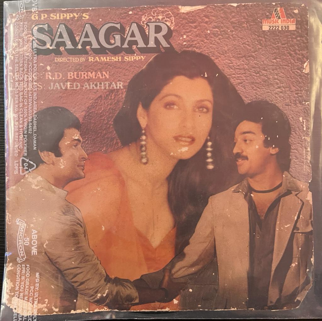 R.D. Burman, Javed Akhtar – Saagar (Used Vinyl - VG) (EP) TRC