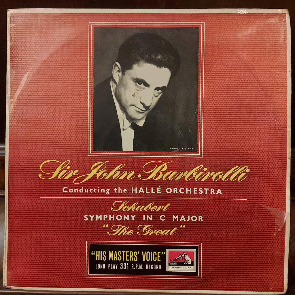 Schubert, Hallé Orchestra, Sir John Barbirolli – Symphony In C Major ("The Great") (Used Vinyl - VG)