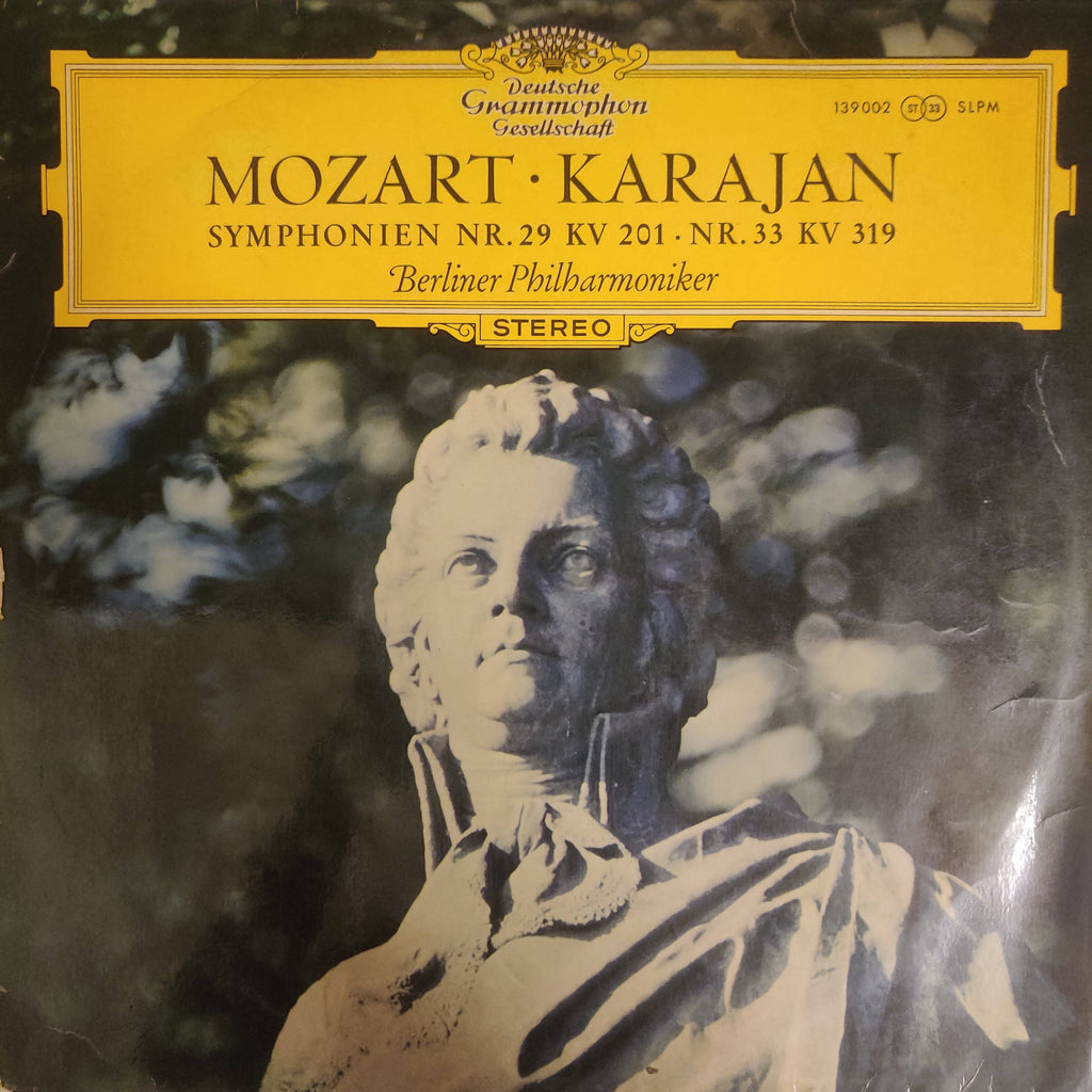 Mozart • Karajan / Berliner Philharmoniker ‎– Symphonien Nr.29 KV 201 • Nr.33 KV 319 (Used Vinyl - VG)