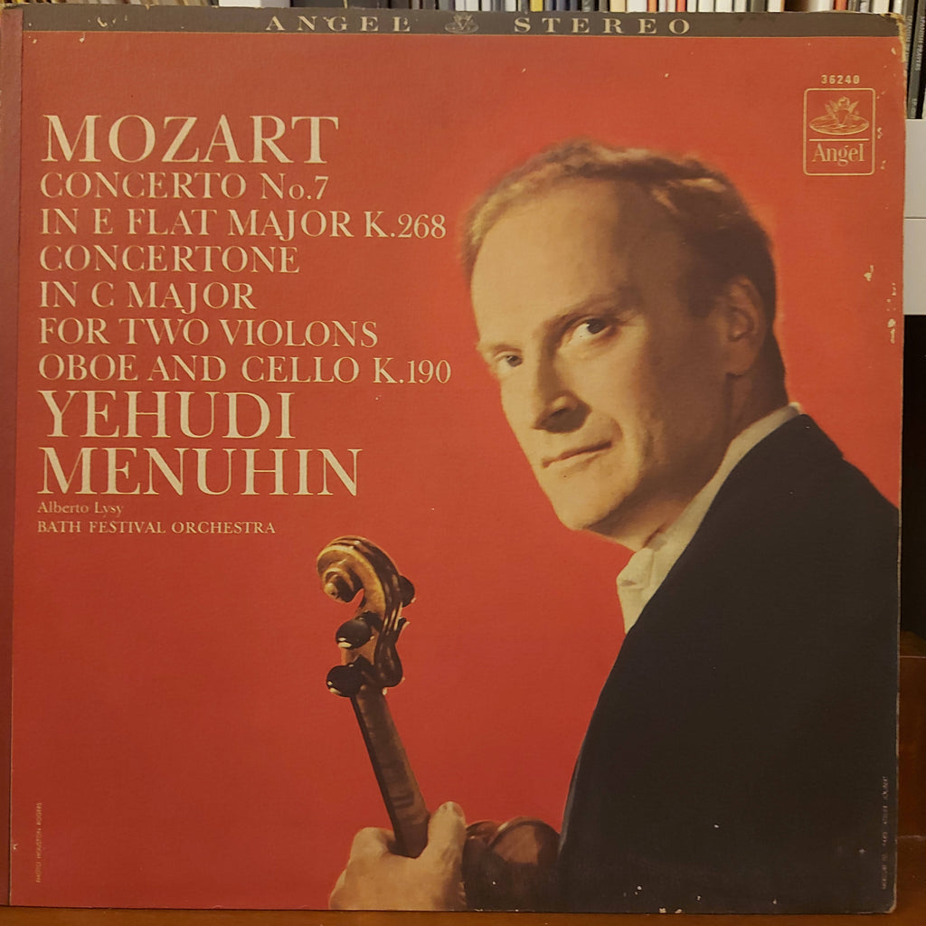 Mozart - Yehudi Menuhin, Bath Festival Chamber Orchestra – Mozart Violin Concertos (Used Vinyl - VG)