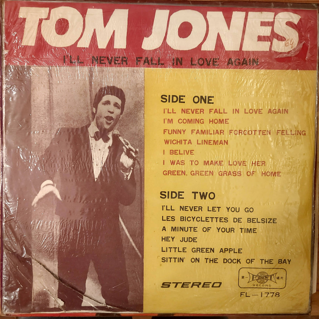 Tom Jones – I'll Never Fall In Love Again (Used Vinyl - G)