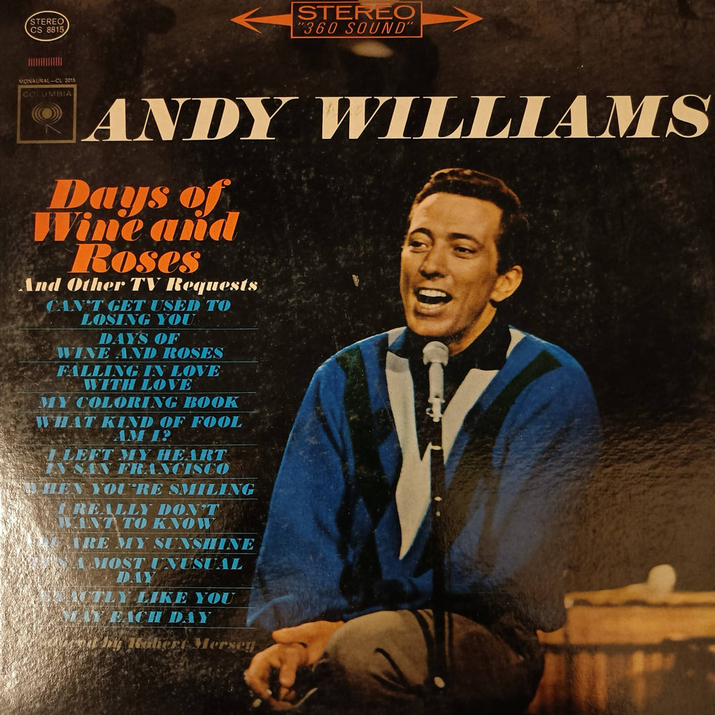 Andy Williams – Days Of Wine And Roses (Used Vinyl - VG)