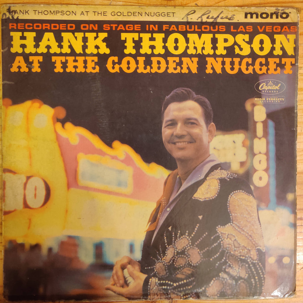 Hank Thompson With The Brazos Valley Boys – Hank Thompson At The Golden Nugget (Used Vinyl - G)
