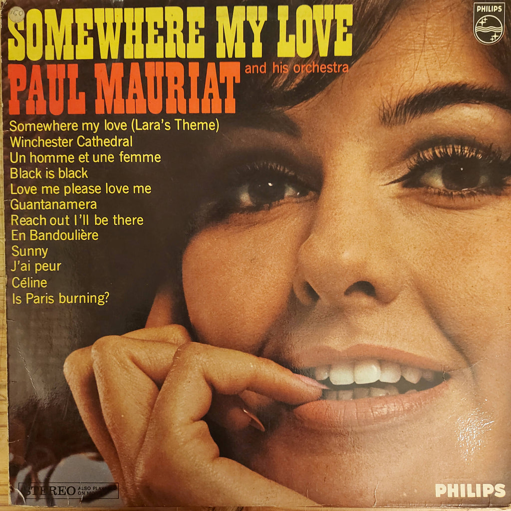 Paul Mauriat And His Orchestra – Somewhere My Love (Used Vinyl - VG)