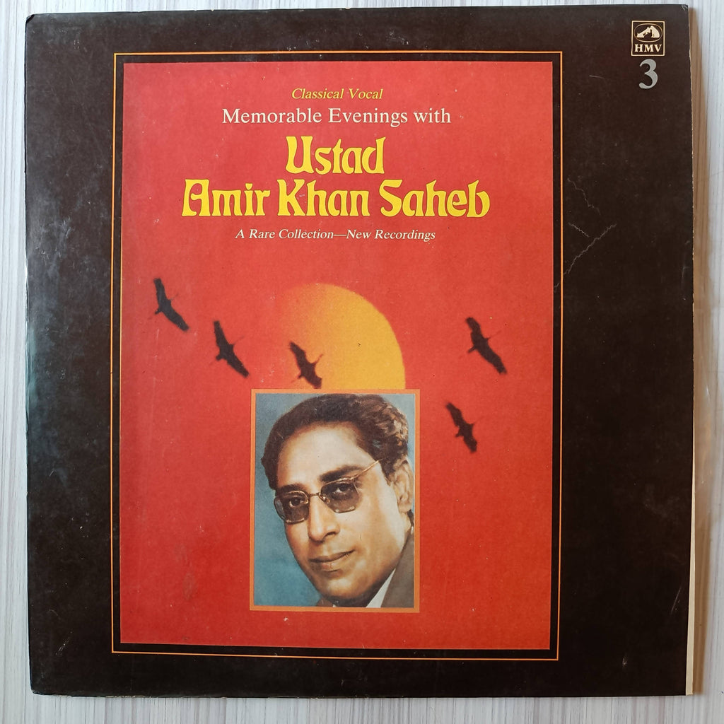 Ustad Amir Khan Saheb – Memorable Evenings With Ustad Amir Khan Saheb Vol. III (Used Vinyl- VG+) AD
