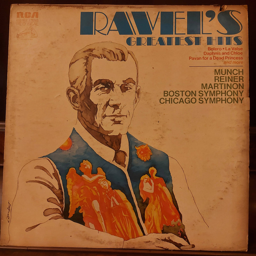 Charles Munch, Fritz Reiner, Jean Martinon, Boston Symphony Orchestra, The Chicago Symphony Orchestra – Ravel's Greatest Hits (Used Vinyl - VG)