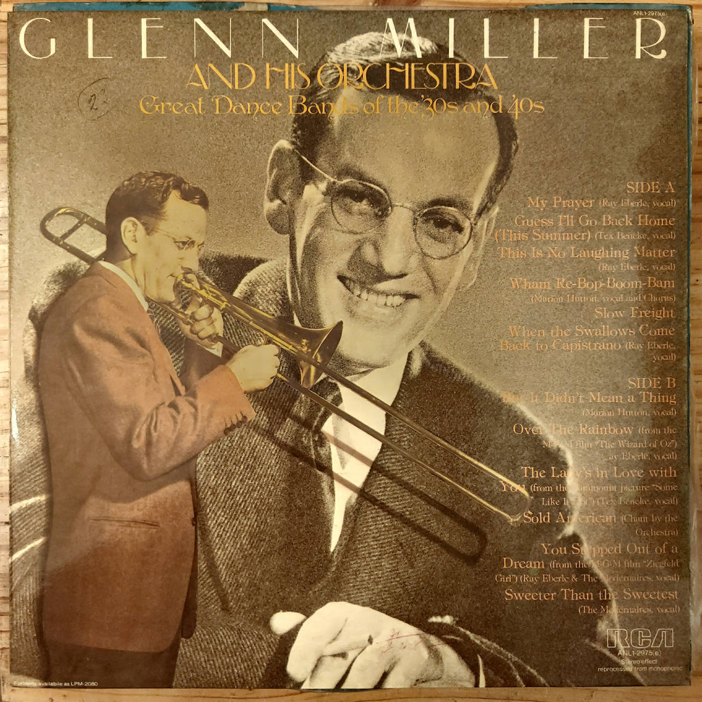 Glenn Miller And His Orchestra – The Great Dance Bands Of The '30s And '40s (Used Vinyl - VG)
