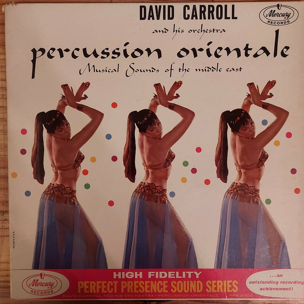 David Carroll And His Orchestra – Percussion Orientale: Musical Sounds Of The Middle East (Used Vinyl - VG)