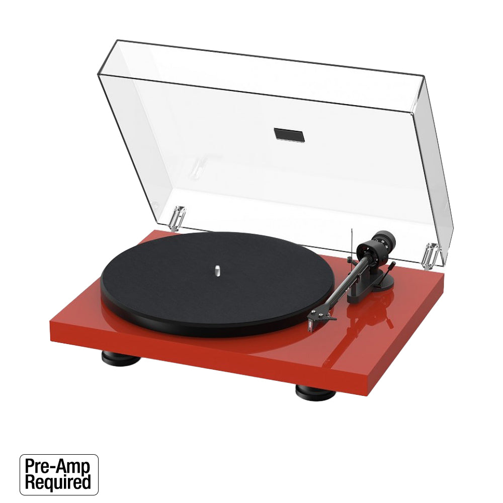 Pro-Ject Debut Carbon Turntable (Red) [Phono Pre-Amp Needed]