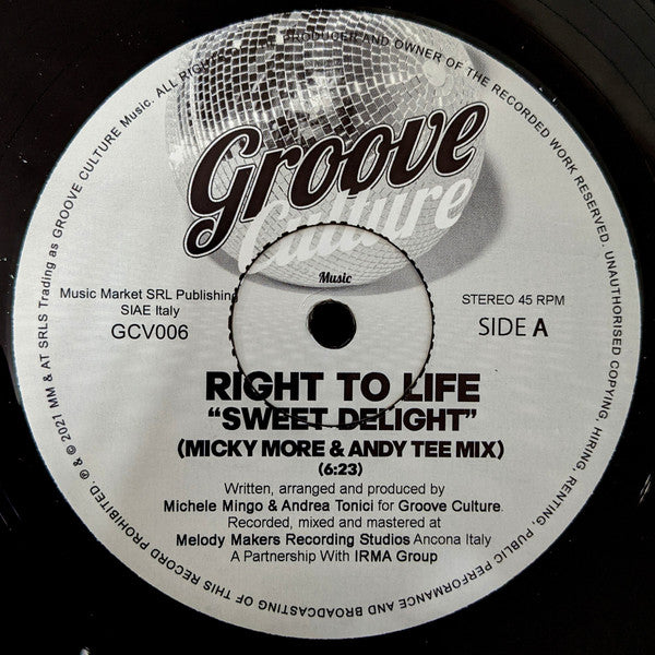RIGHT TO LIFE - Sweet Delight (Pre-Order)