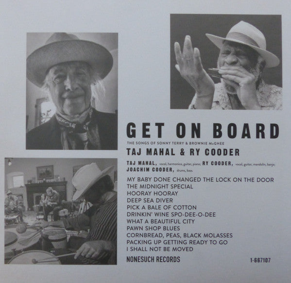 Taj Mahal & Ry Cooder – Get On Board (The Songs Of Sonny Terry & Brownie McGhee) (Arrives in 12 days)