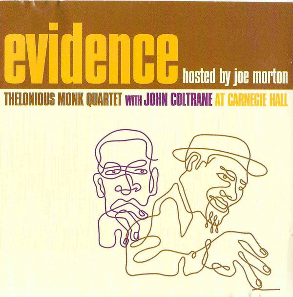 Evidence (Thelonious Monk Quartet With John Coltrane At Carnegie Hall) By Thelonious Monk Quartet With John Coltrane (Arrives in 12 days)