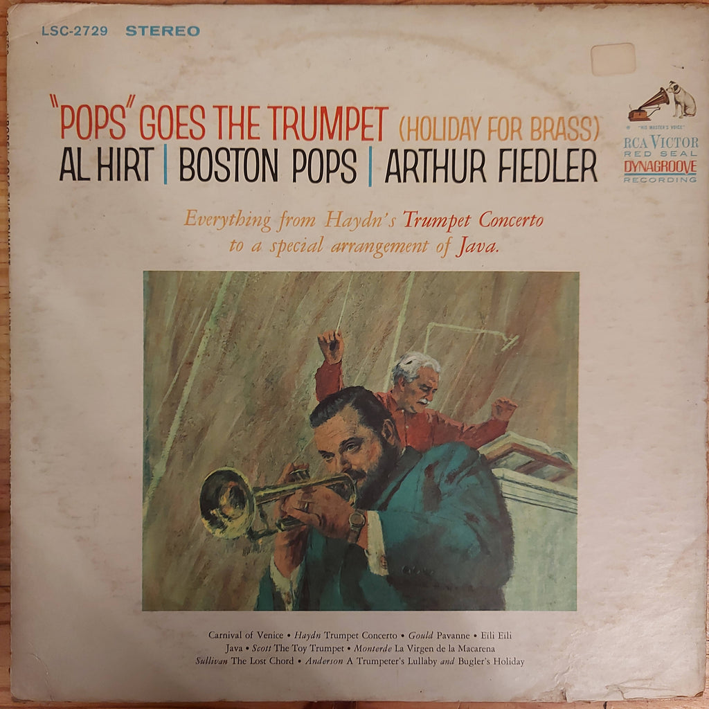 Al Hirt / Boston Pops / Arthur Fiedler – "Pops" Goes The Trumpet (Holiday For Brass) (Used Vinyl - VG)