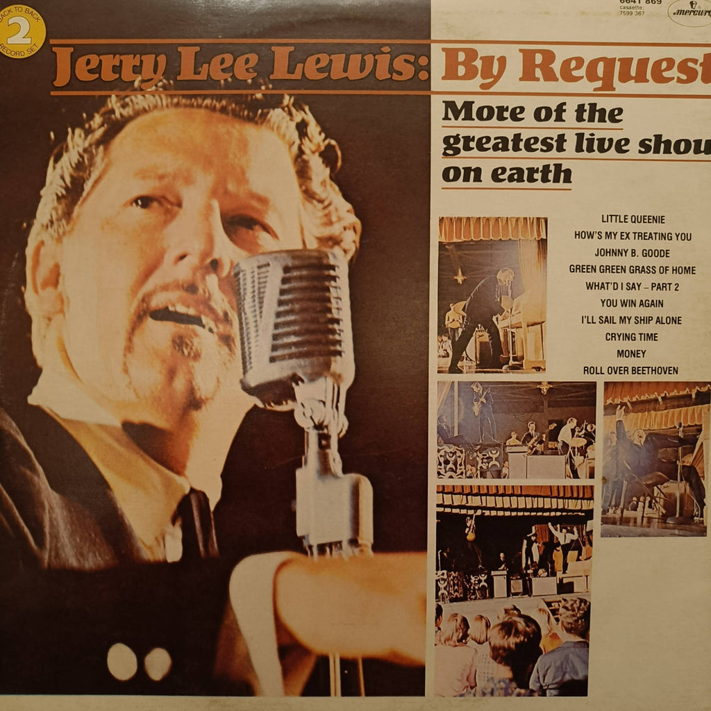 Jerry Lee Lewis – The Greatest Live Show On Earth / By Request (Used Vinyl - VG+) JS