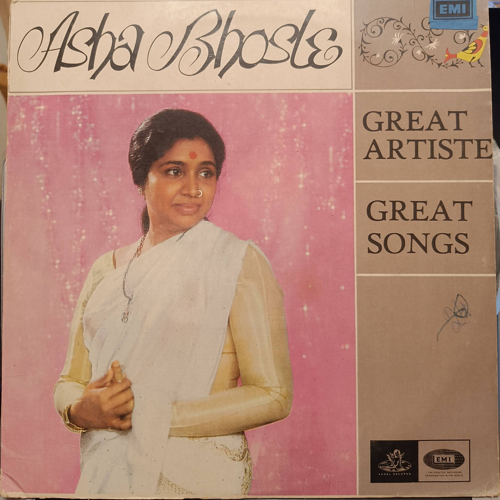 Asha Bhosle – Great Artiste, Great Songs (Used Vinyl - VG+) NJ