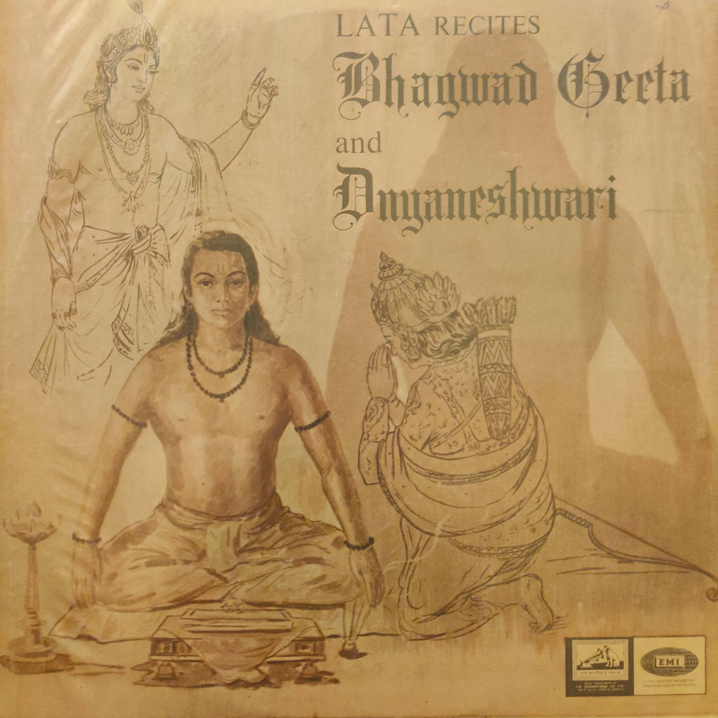Lata Mangeshkar – Bhagwad Geeta And Dnyaneshwari (Used Vinyl - G) NPM