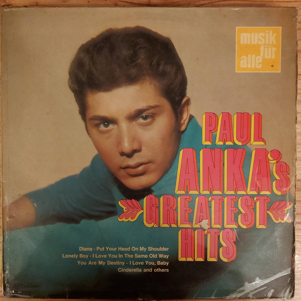 Paul Anka – Paul Anka's Greatest Hits (Used Vinyl - VG)