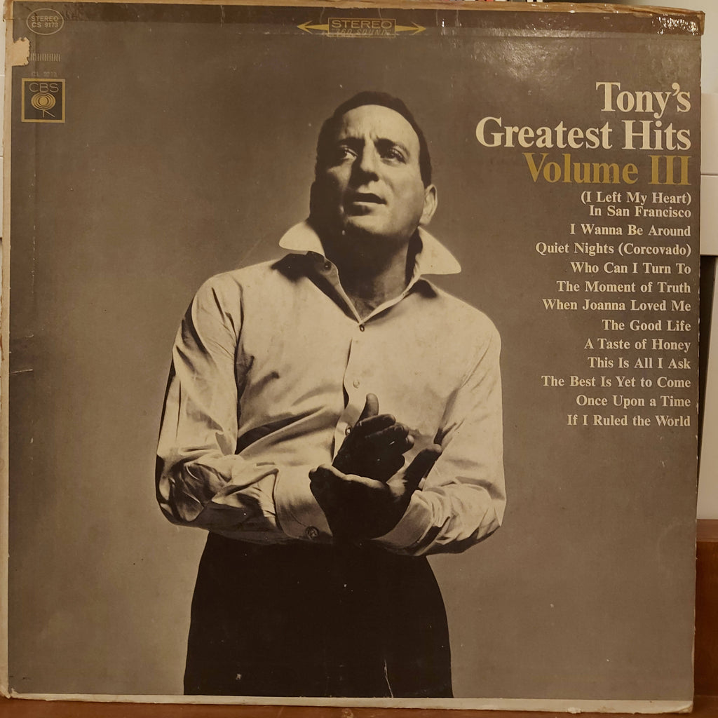 Tony Bennett – Tony's Greatest Hits Volume III (Used Vinyl - G)