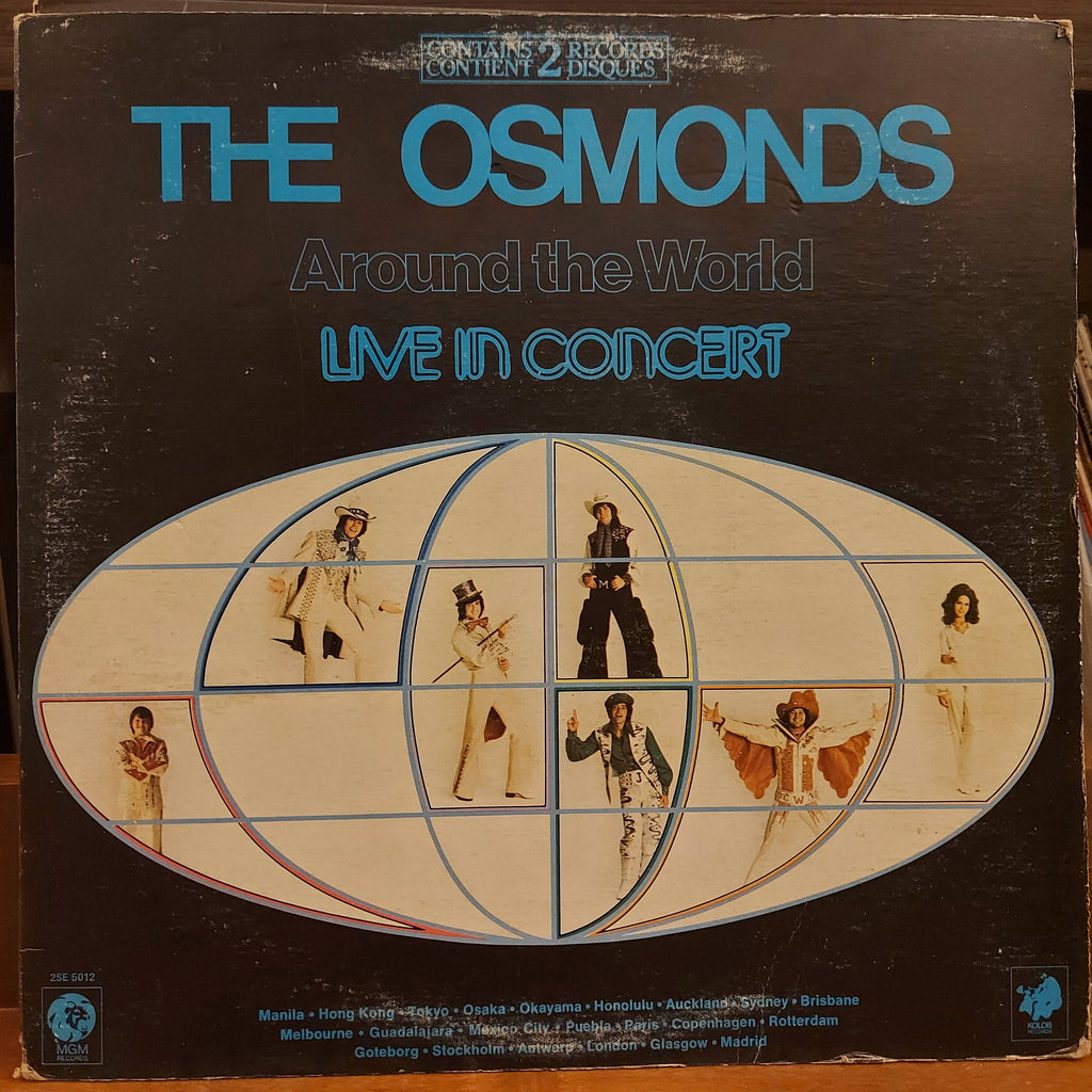 The Osmonds – Around The World - Live In Concert (Used Vinyl - VG)