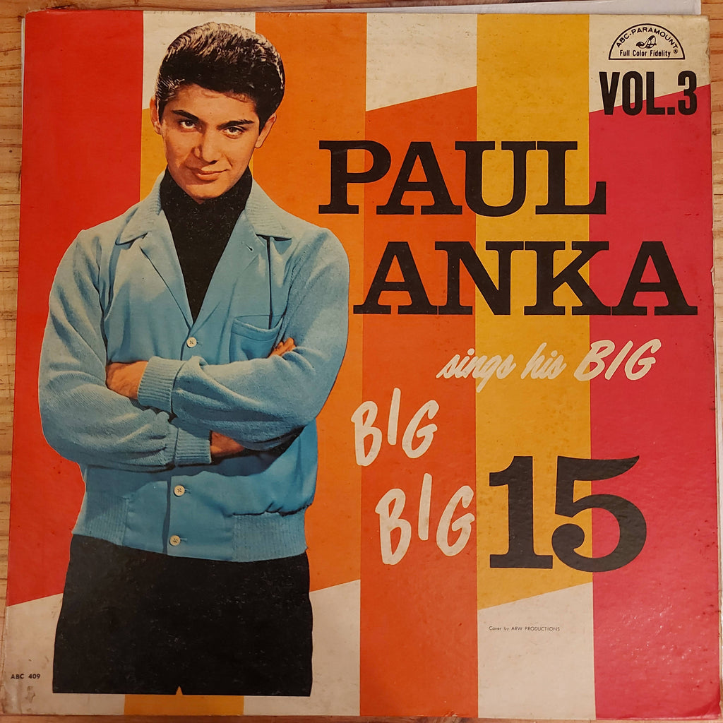 Paul Anka – Paul Anka Sings His Big Big Big 15 Vol.3 (Used Vinyl - G)