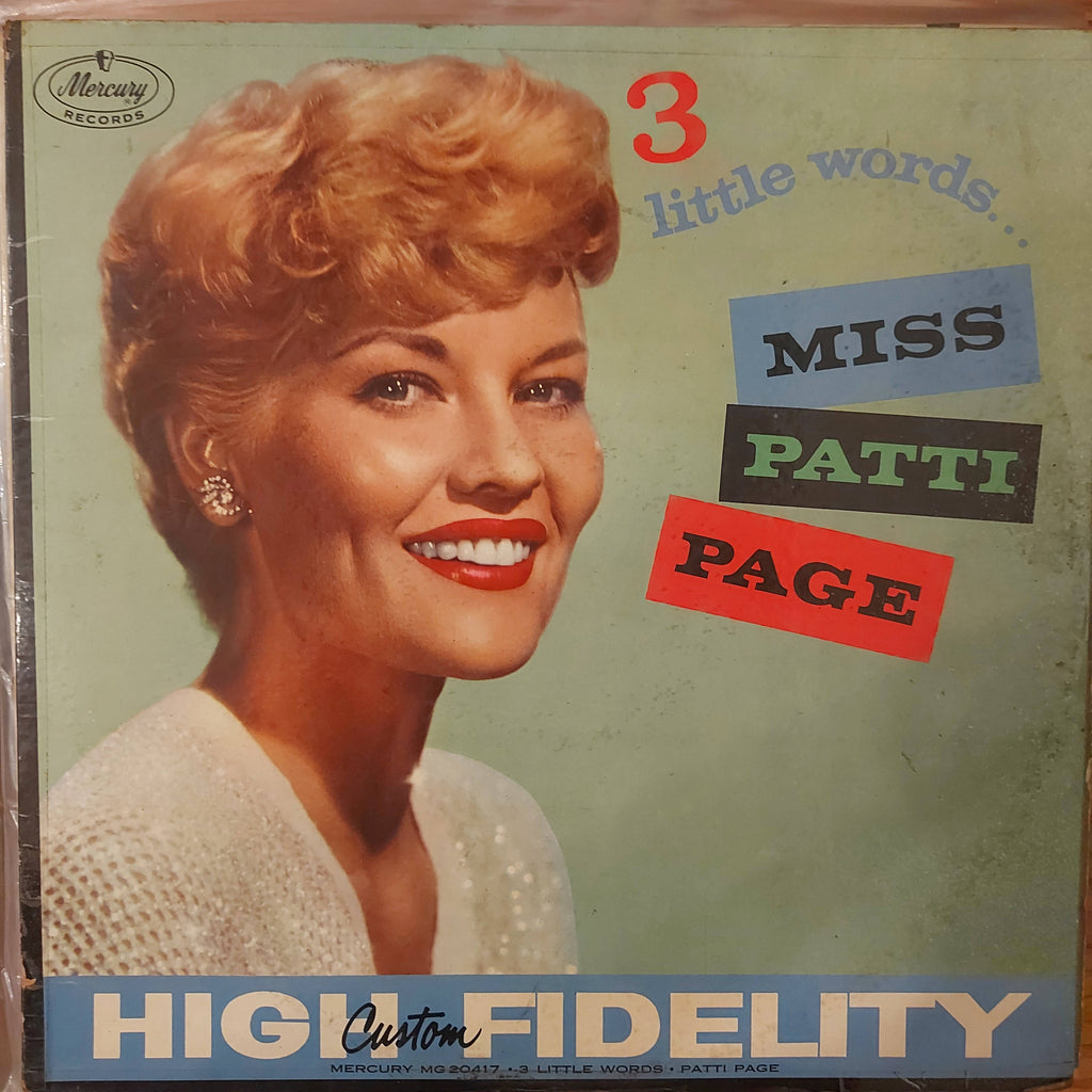 Patti Page – 3 Little Words... Miss Patti Page (Used Vinyl - VG)