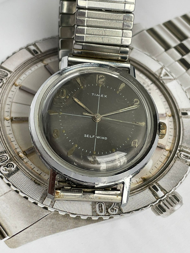 Timex - Viscount (1961) (Extremely Rare With Original Flex Bracelet)