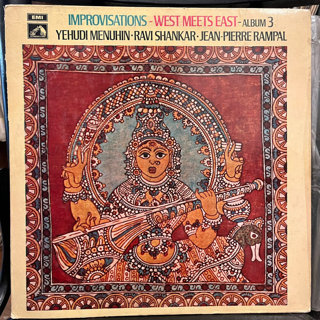 Yehudi Menuhin - Ravi Shankar - Jean-Pierre Rampal – Improvisations - West Meets East - Album 3 (Used Vinyl - VG+) TRC