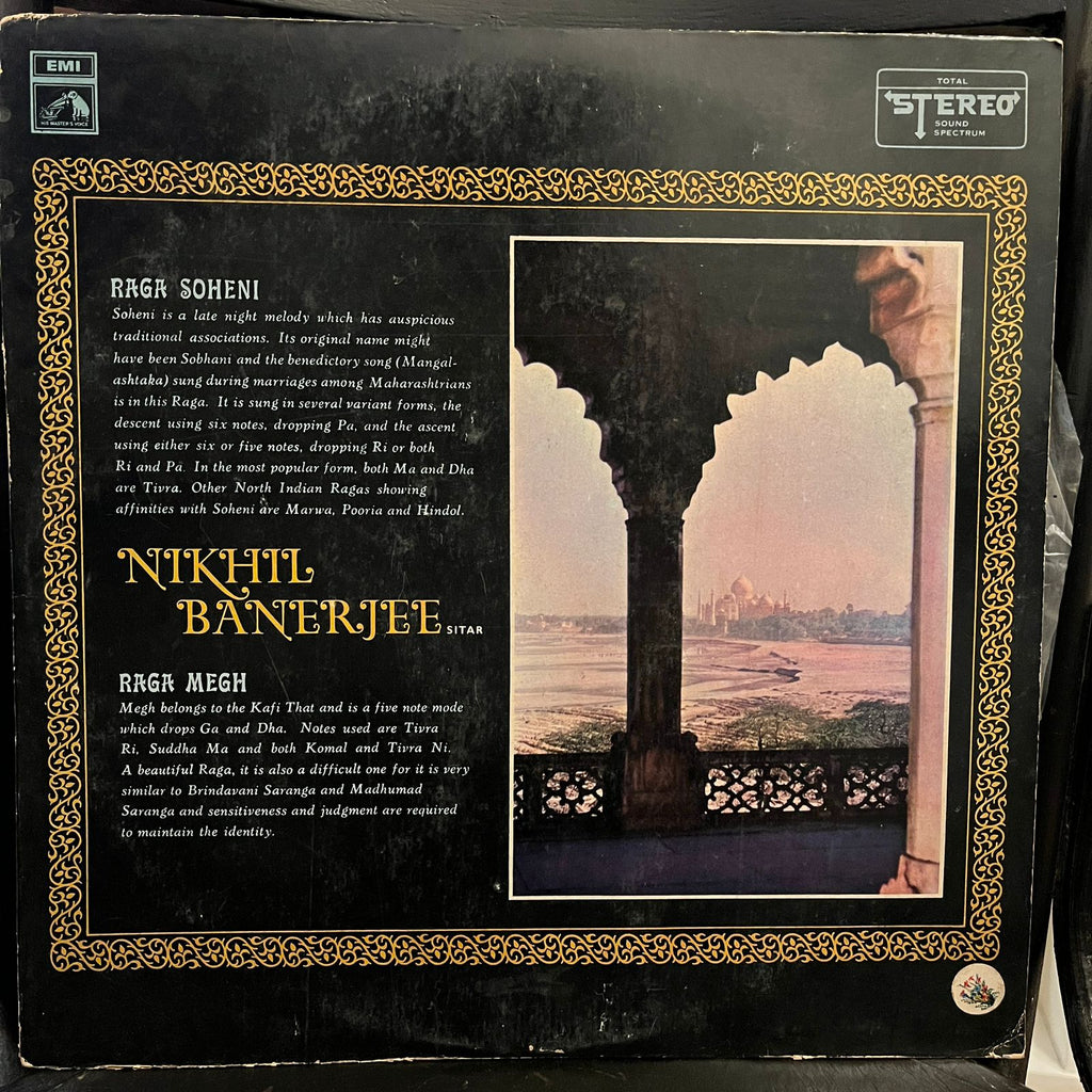 Nikhil Banerjee – Raga Soheni, Raga Megh (Used Vinyl - VG) TRC