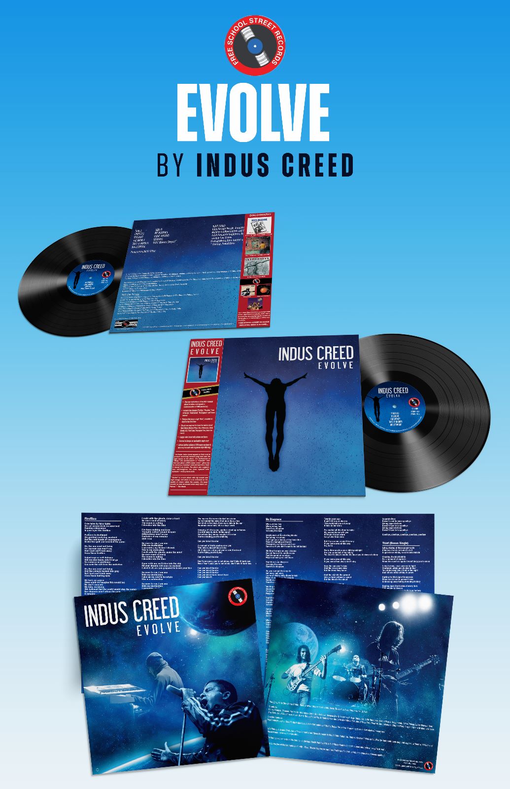 Indus Creed - Evolve (Black Vinyl) (Quick Ship)