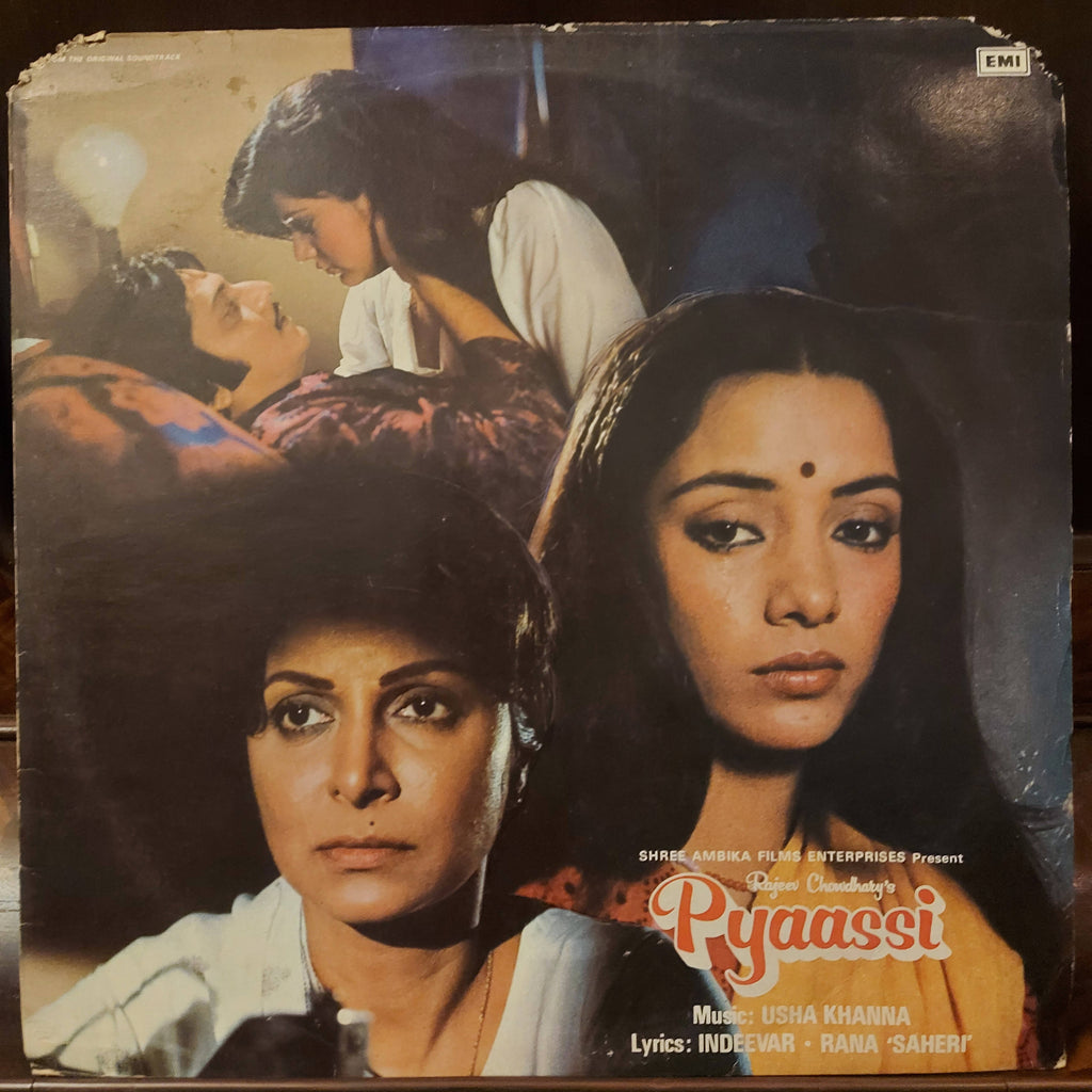 Usha Khanna, Indeevar & Rana 'Saheri' – Pyaassi (Used Vinyl - VG+)