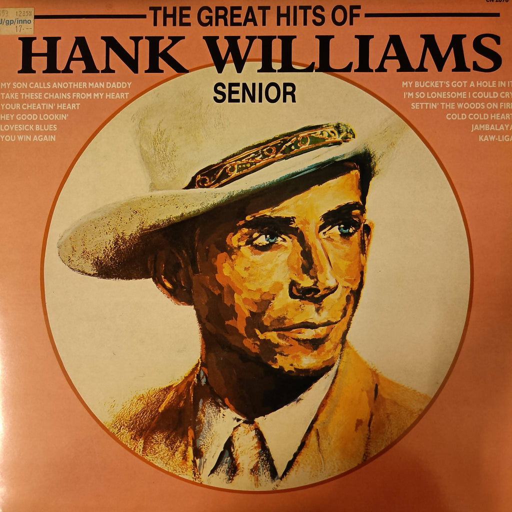 Hank Williams Snr. – The Great Hits Of Hank Williams Senior (Used Vinyl - VG+)