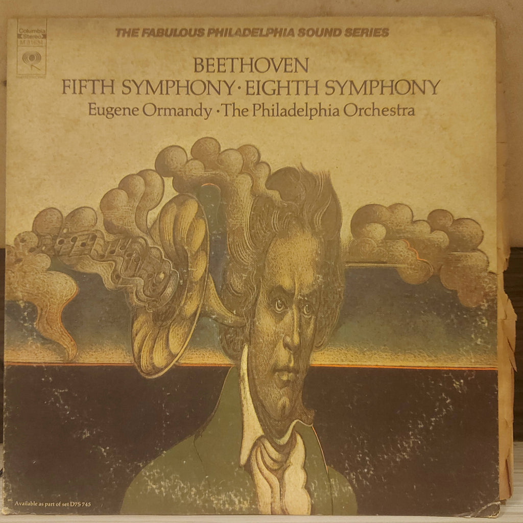 Beethoven* - Eugene Ormandy • The Philadelphia Orchestra – Fifth Symphony • Eighth Symphony (Used Vinyl - VG+)