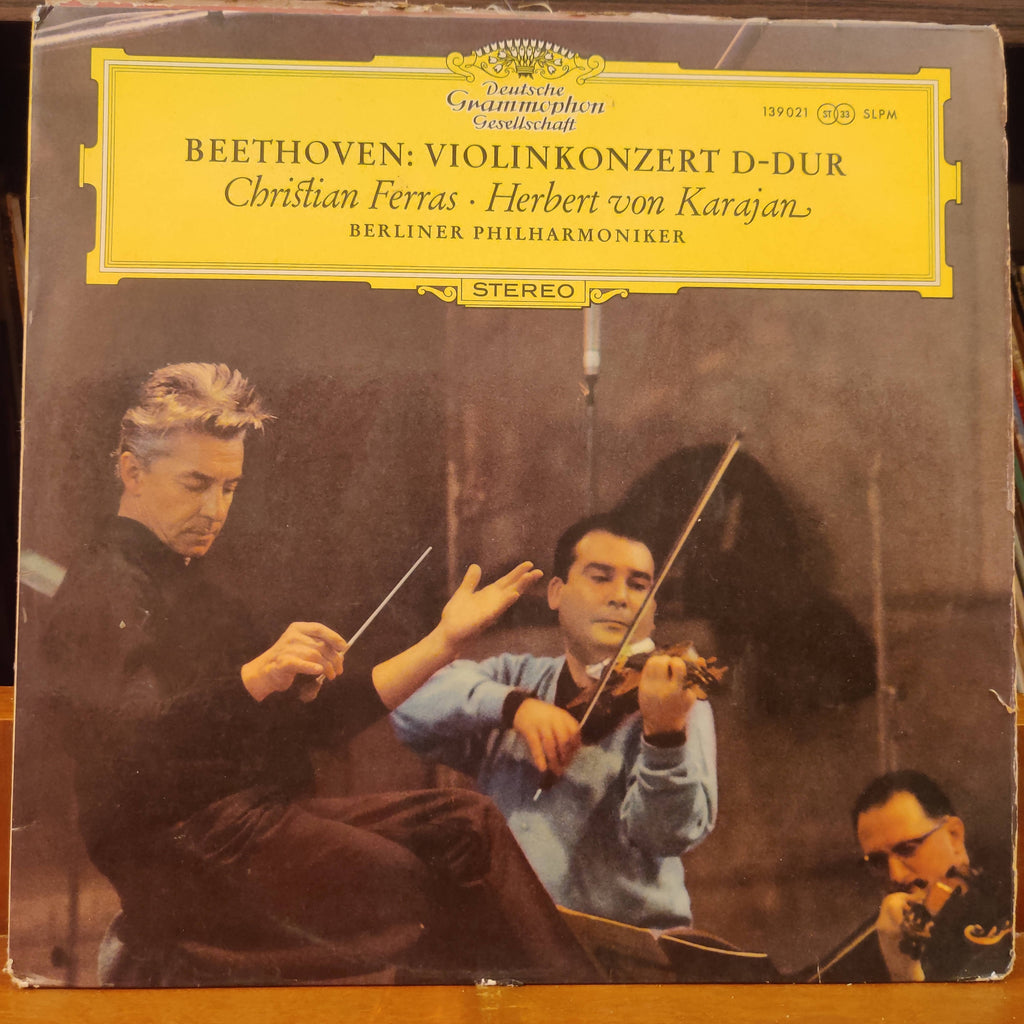 Beethoven, Christian Ferras, Herbert von Karajan, Berliner Philharmoniker – Violinkonzert D-Dur (Used Vinyl - VG+)