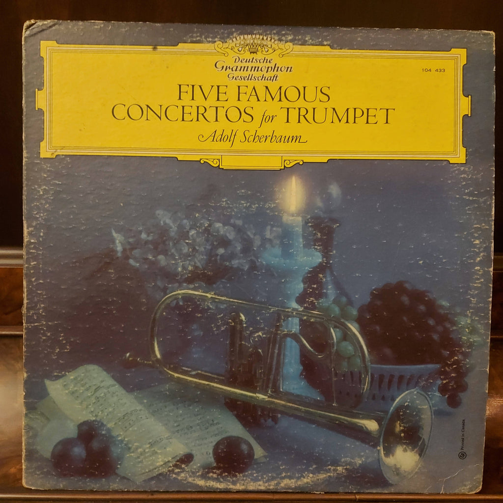 Various, Adolf Scherbaum – Five Famous Concertos For Trumpet (Used Vinyl - VG)