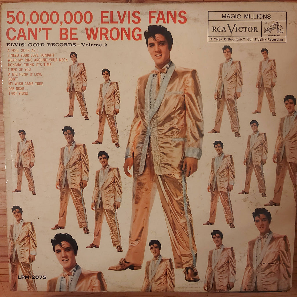 Elvis Presley – 50,000,000 Elvis Fans Can't Be Wrong (Elvis' Gold Records - Volume 2) (Used Vinyl - G)