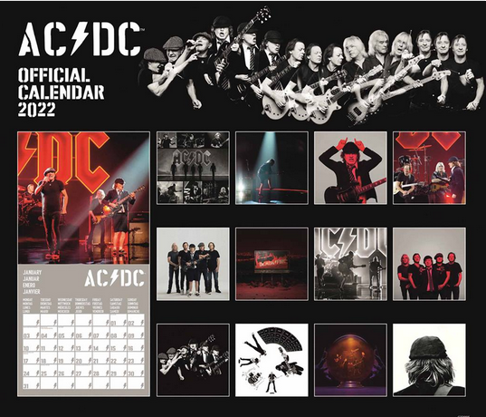Ac/Dc - 2022 Calendar (Merchandise Pre-Order)