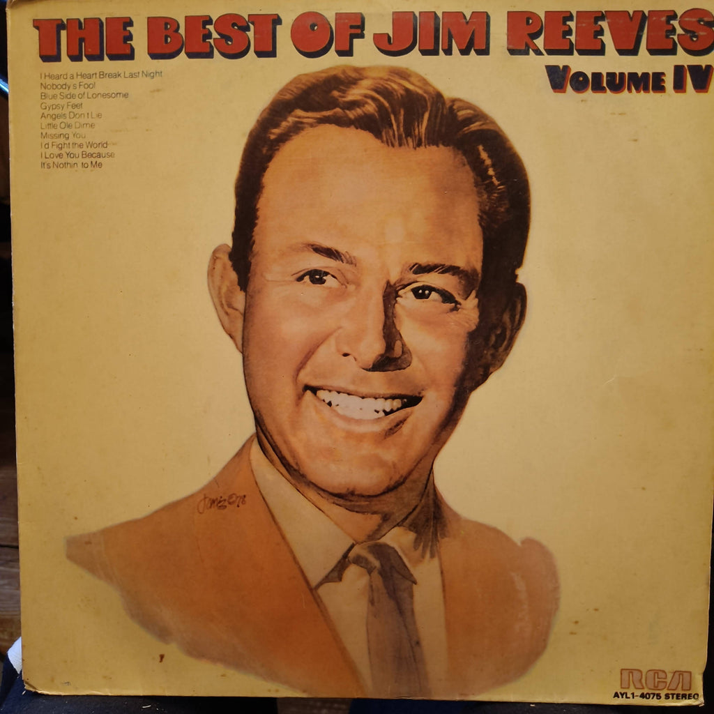 Jim Reeves – The Best Of Jim Reeves Volume IV (Used Vinyl - VG) JS