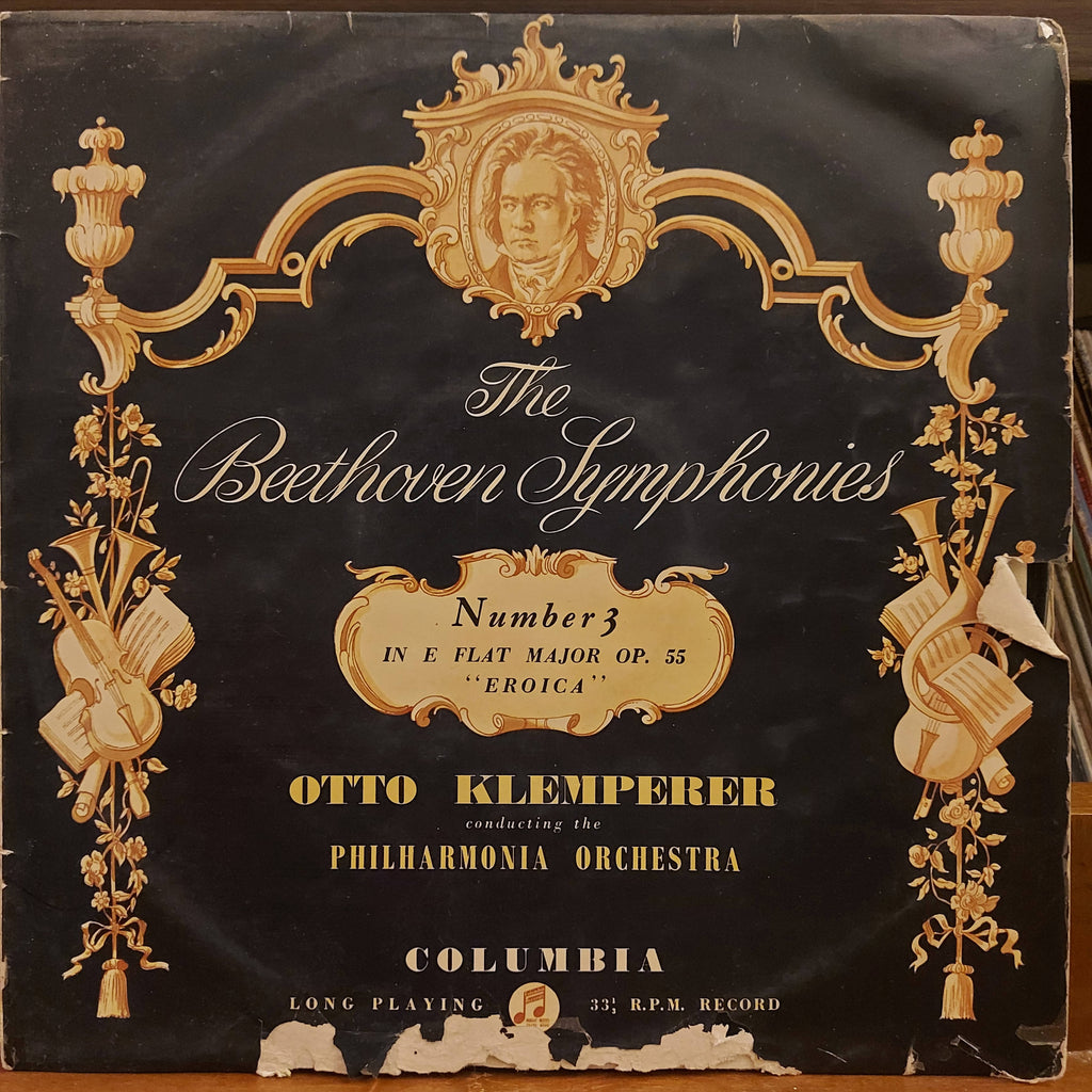 Beethoven, Otto Klemperer Conducting The Philharmonia Orchestra – Symphony No. 3 In E Flat Major Op. 55 "Eroica" (Used Vinyl - G)
