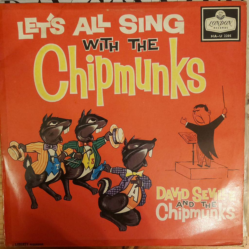 David Seville, The Chipmunks – Let's All Sing With The Chipmunks (Used Vinyl - VG)