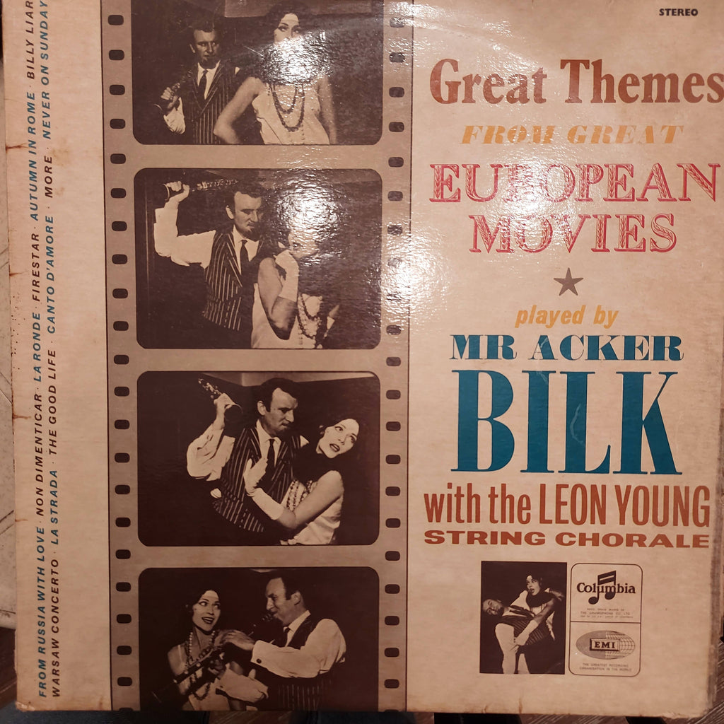 Mr. Acker Bilk With The Leon Young String Chorale – Great Themes From Great European Movies (Used Vinyl - VG+)