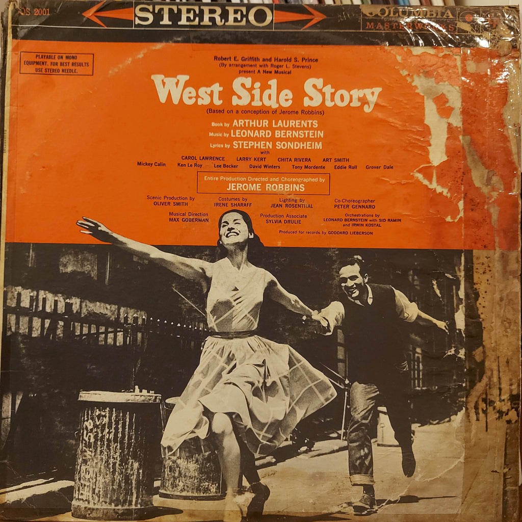 Leonard Bernstein ‧ Jerome Robbins ‧ Carol Lawrence ‧ Larry Kert ‧ Chita Rivera – West Side Story (Used Vinyl - VG)