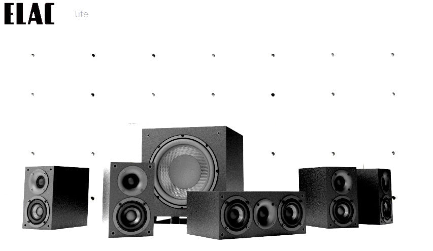 Denon AVR-S660H + Elac Cinema 12 5.1 Channel Home Theater Speaker Package