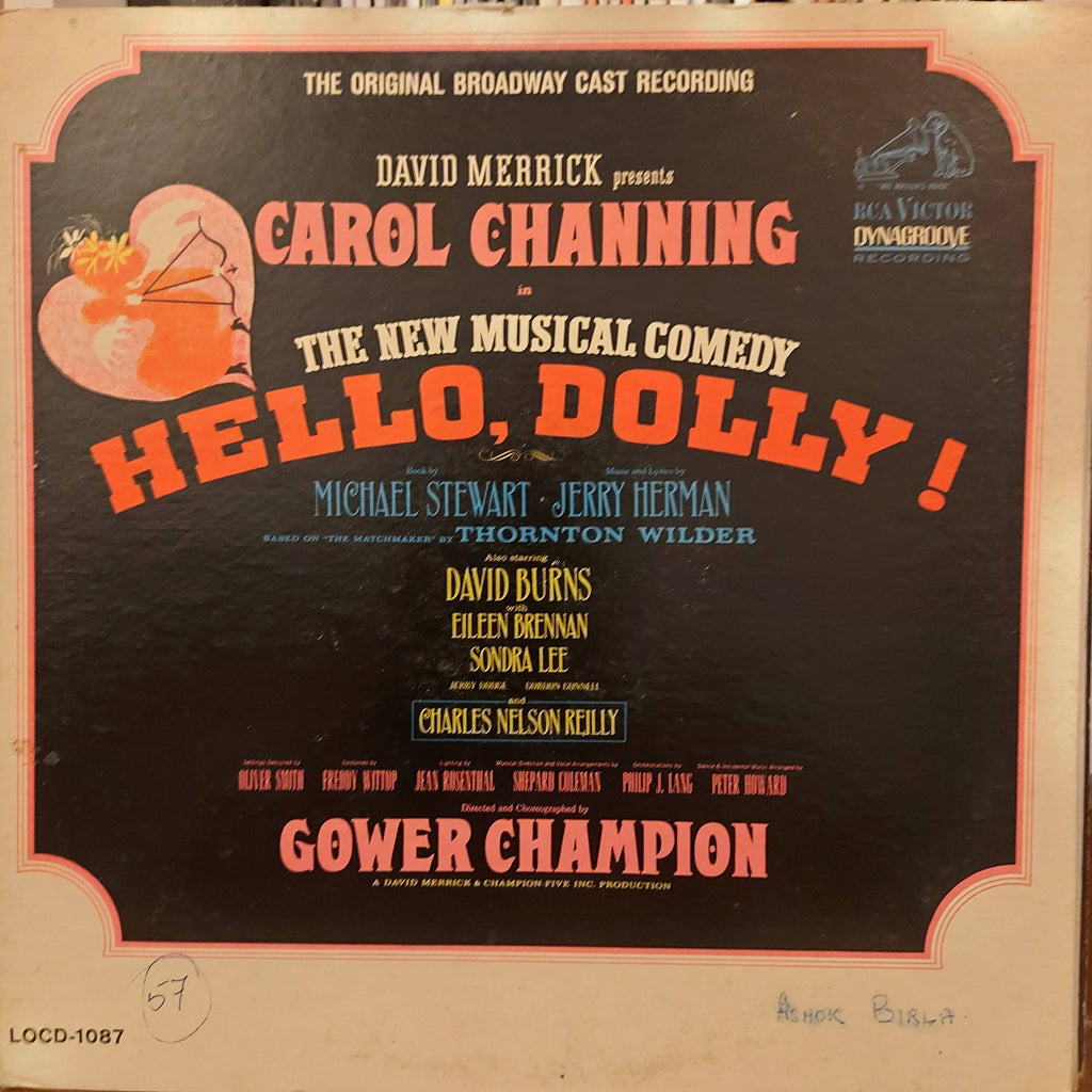 David Merrick (2) Presents Carol Channing – Hello, Dolly! (The Original Broadway Cast Recording) (Used Vinyl - VG)