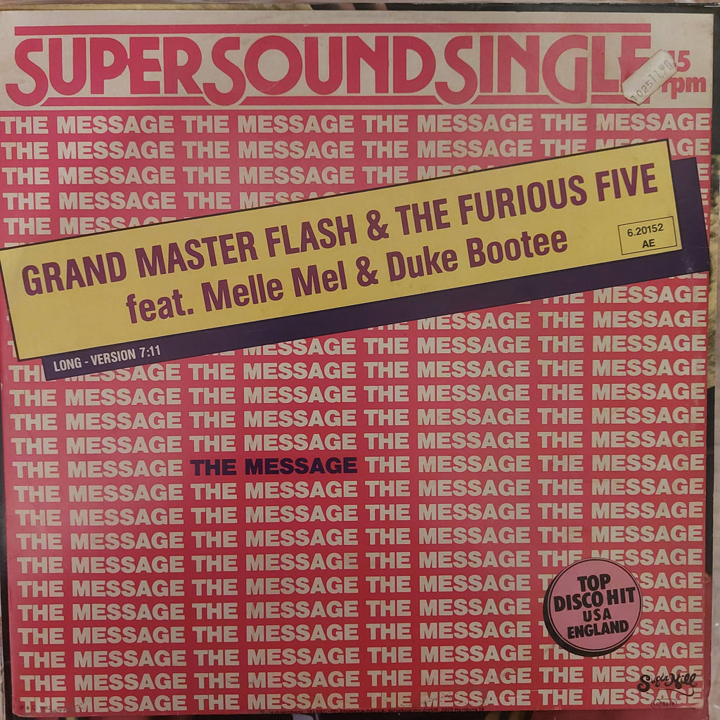 Grand Master Flash & The Furious Five Feat. Melle Mel & Duke Bootee – The Message (Used Vinyl - VG) JS