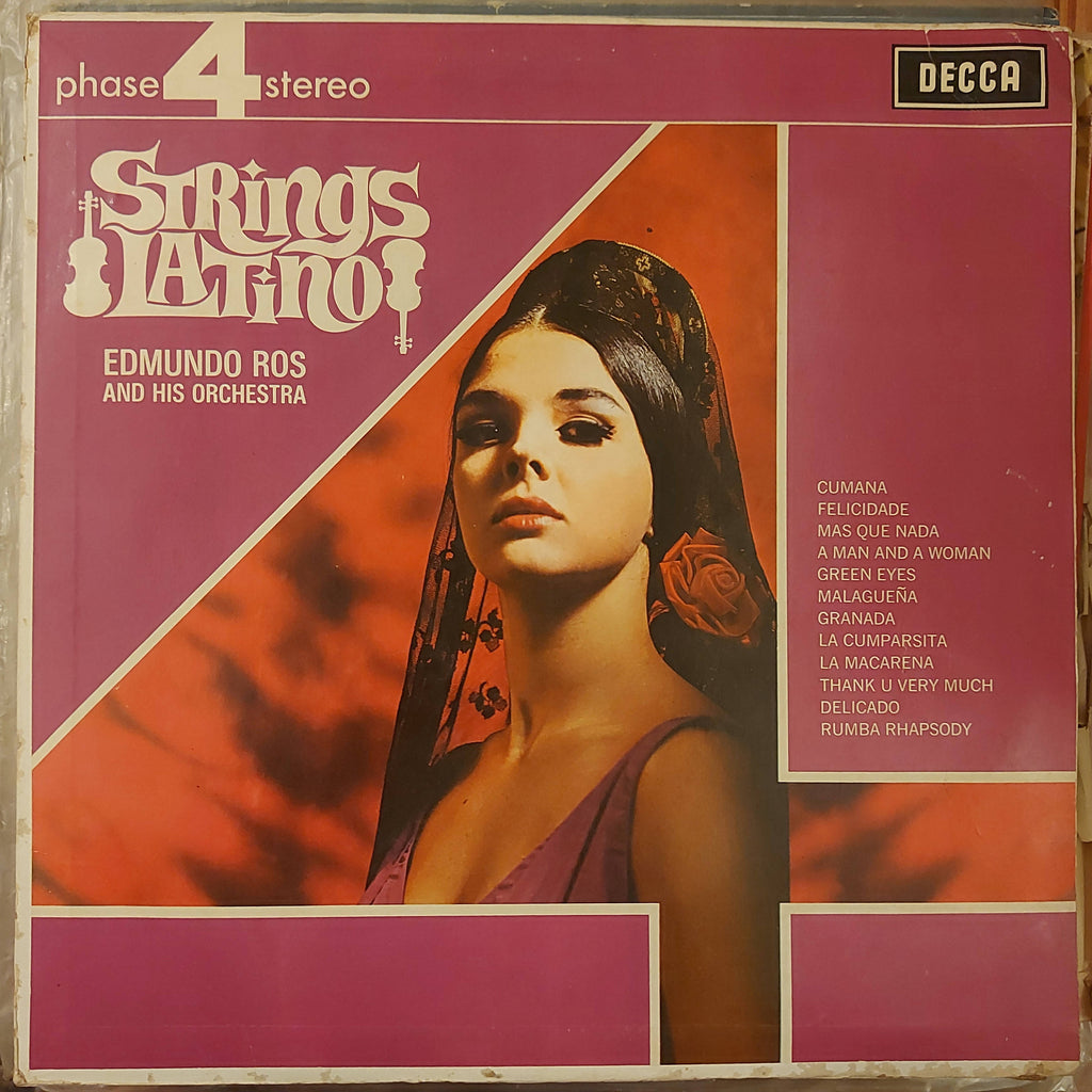 Edmundo Ros And His Orchestra – Strings Latino (Used Vinyl - VG) JS