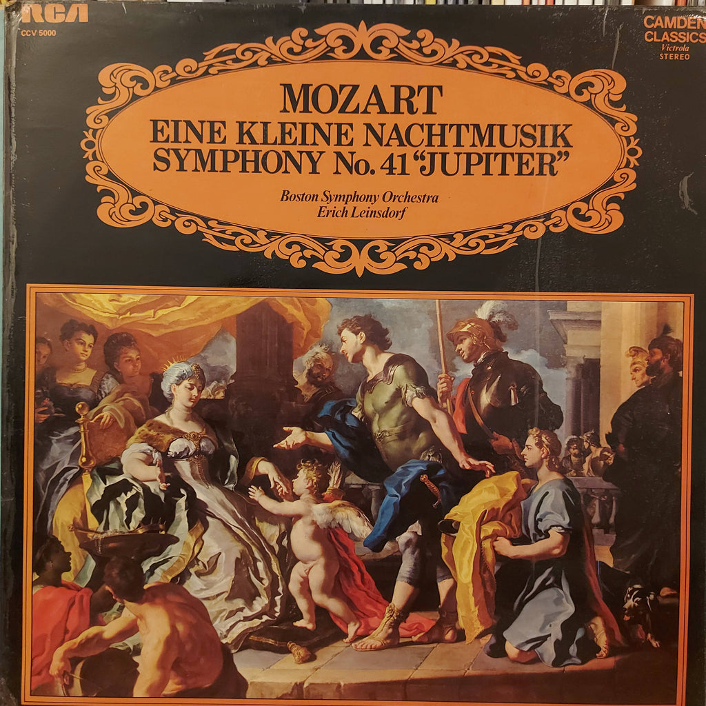 Mozart, Boston Symphony Orchestra / Erich Leinsdorf – Eine Kleine Nachtmusik / Symphony No. 41 "Jupiter" (Used Vinyl - VG)